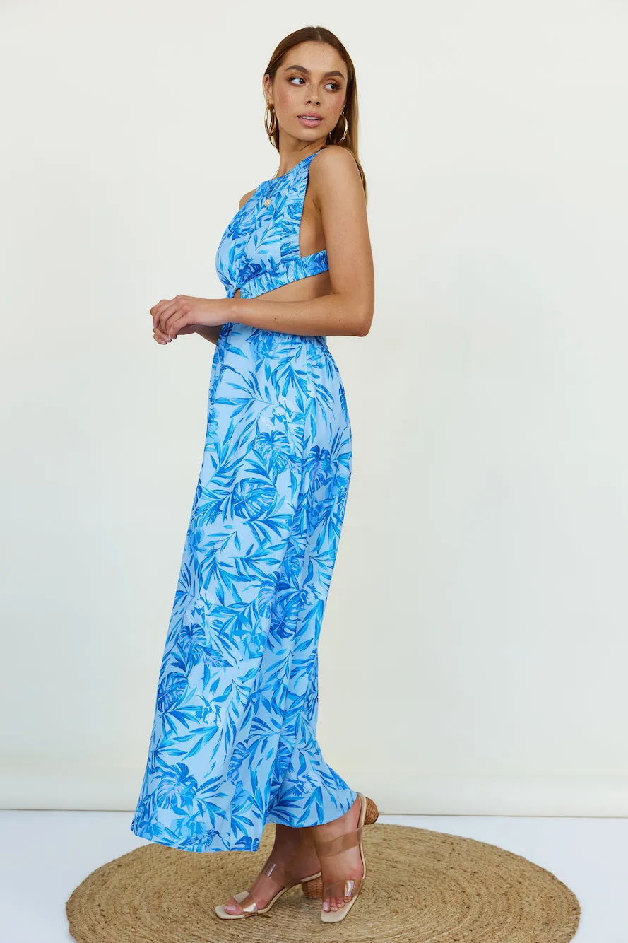 Walking On The Moon Maxi Dress Blue sold by Fortunate One product image thumbnail 5