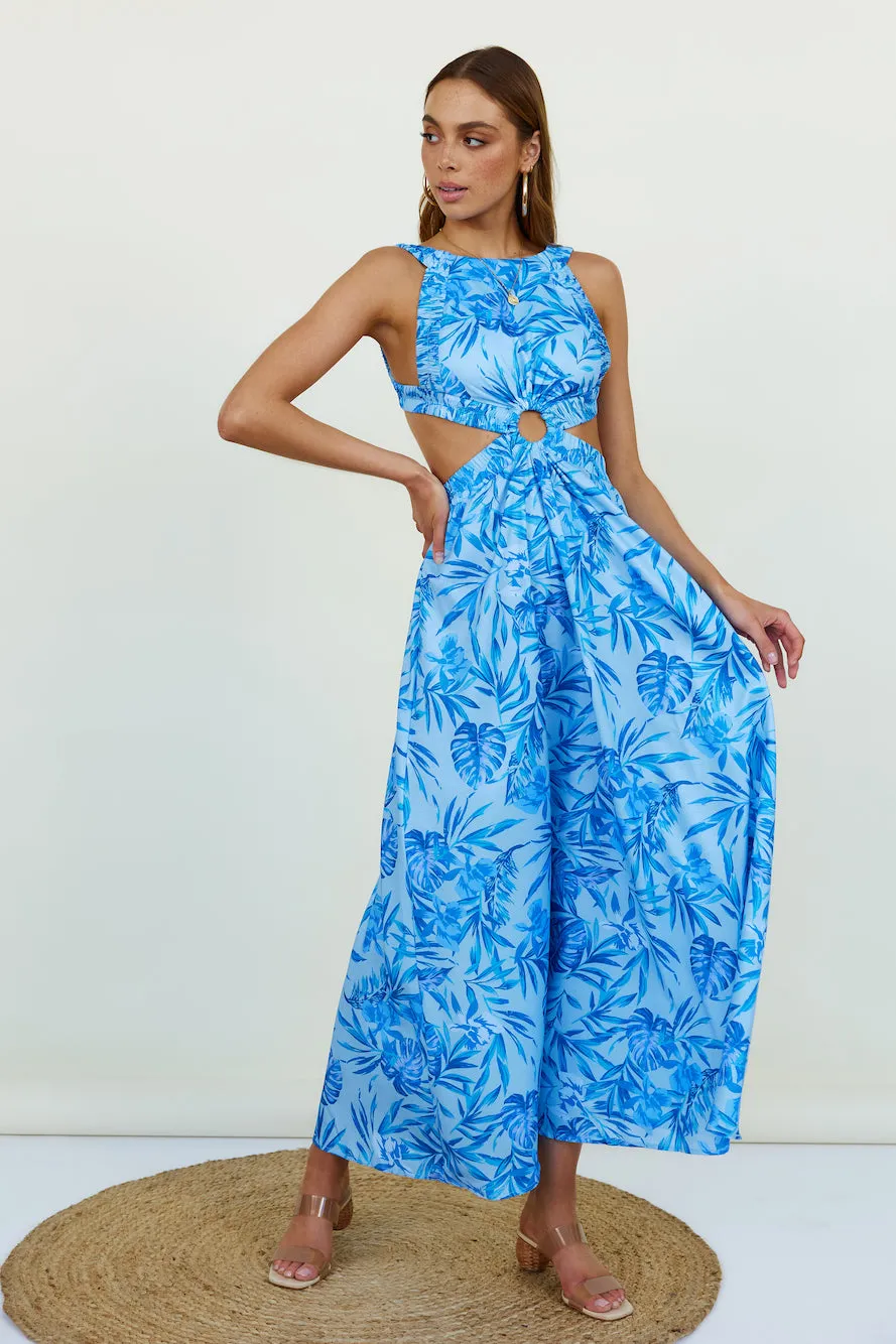 Walking On The Moon Maxi Dress Blue sold by Fortunate One product image thumbnail 3