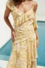 Summer Blossoms Maxi Dress Yellow sold by Fortunate One