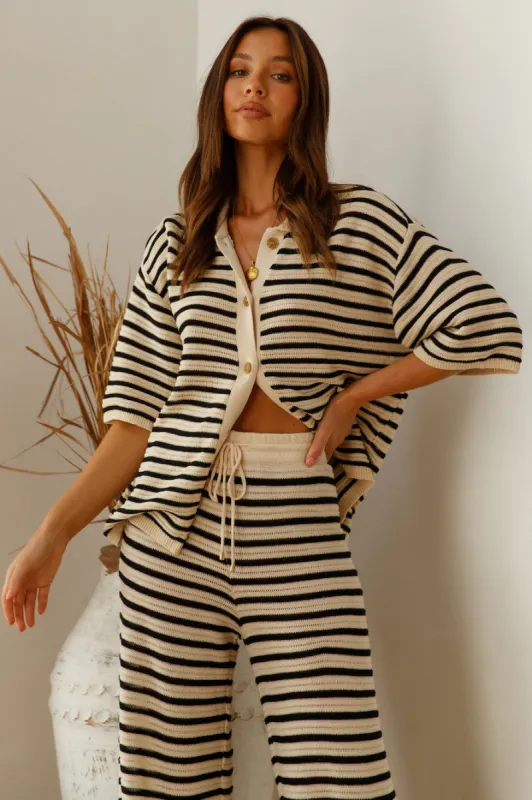 SEVEN WONDERS Cherie Knit Shirt Sand sold by Fortunate One