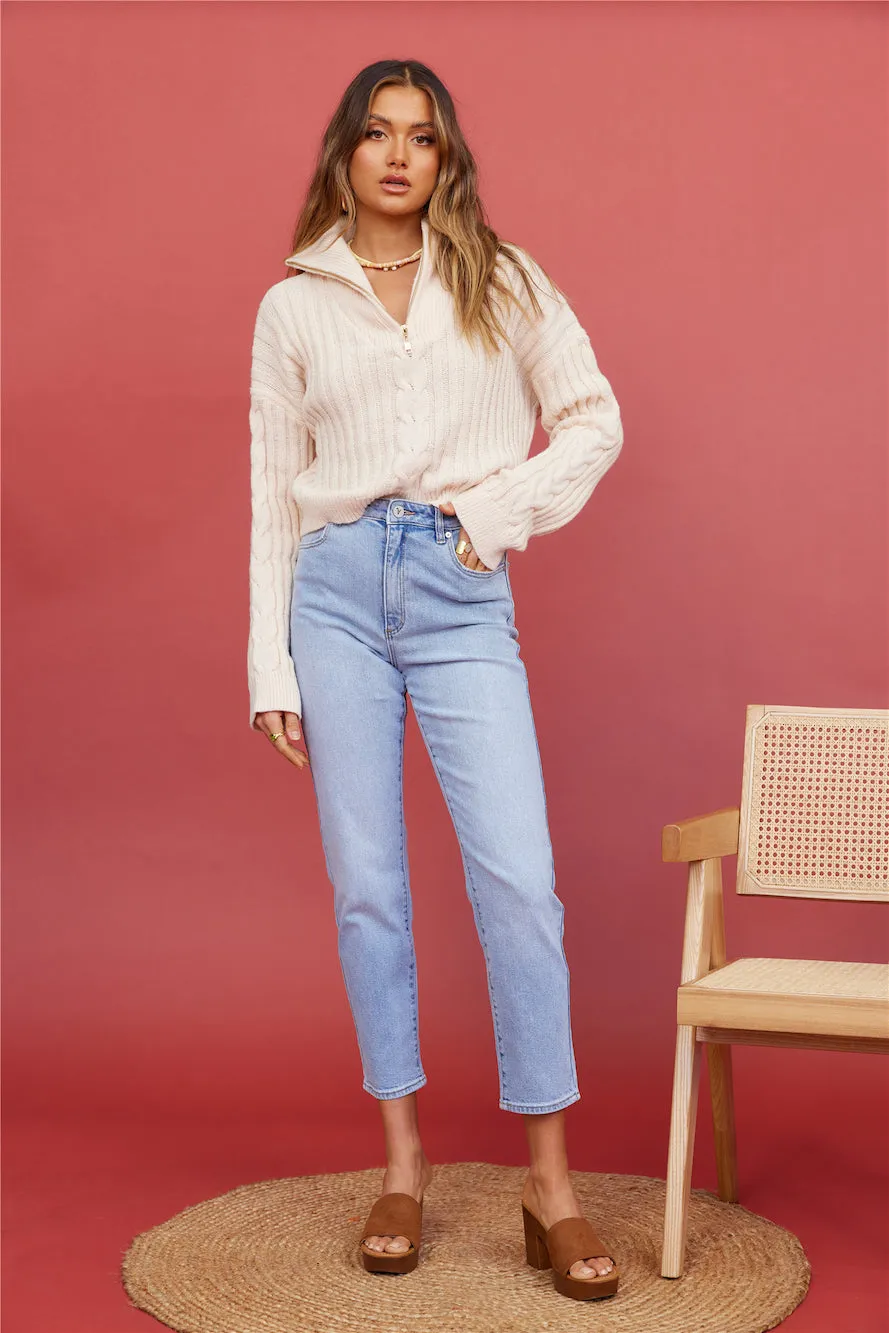 ABRAND A94 High Slim Jeans Dion Light Vintage Blue sold by Fortunate One