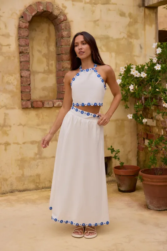 Nicola Rose Set White sold by Fortunate One