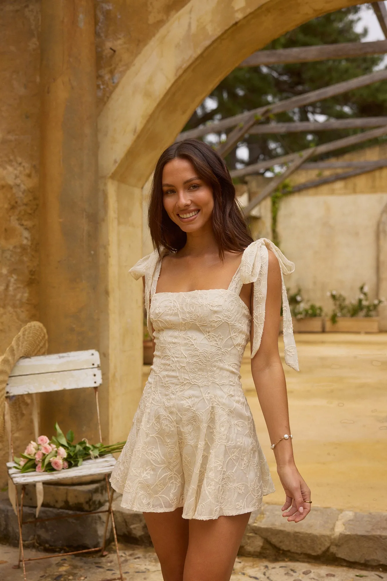 Kinds of Kyra Mini Dress White sold by Fortunate One product image thumbnail 5