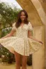 Butter Cup Mini Dress yellow sold by Fortunate One
