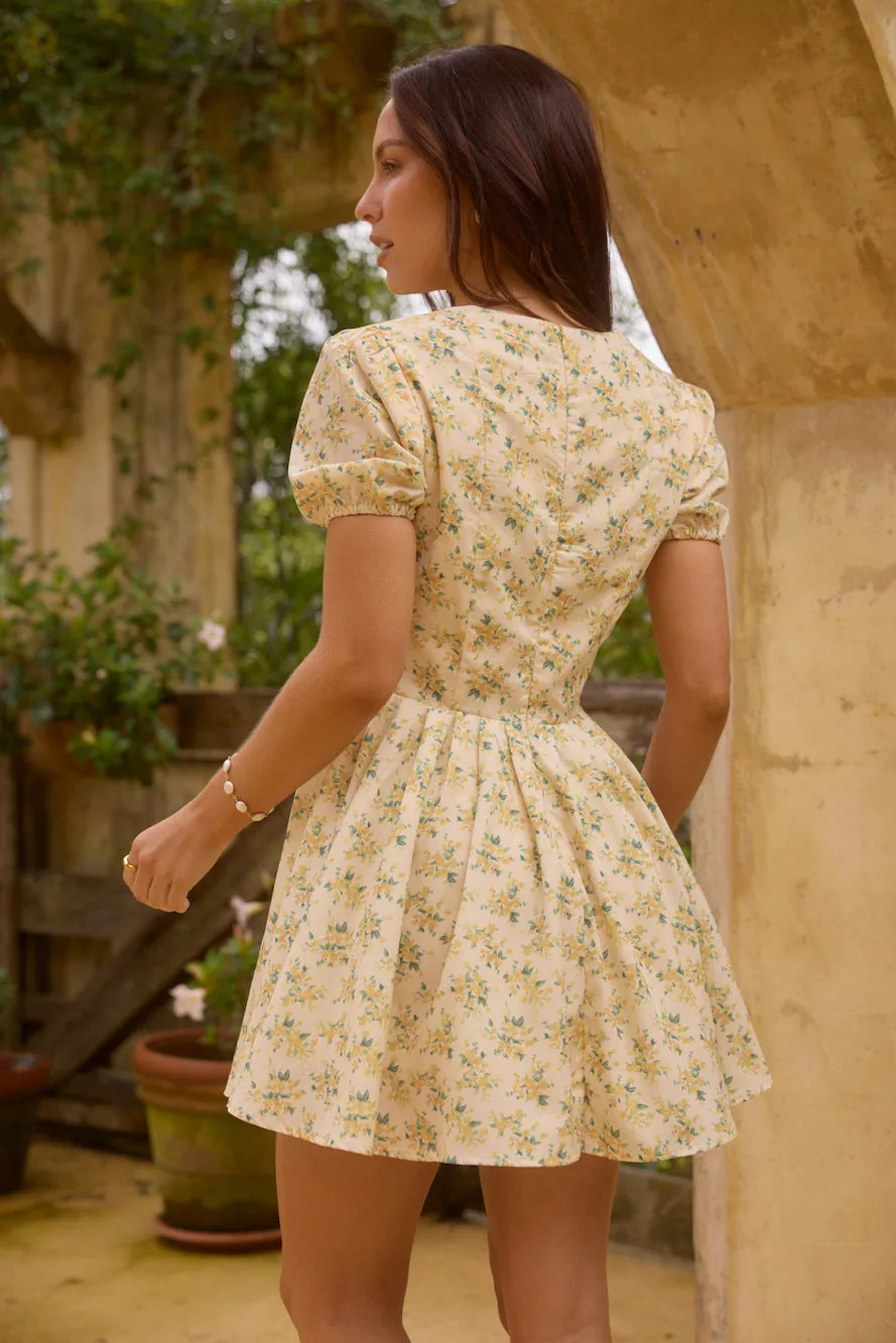 Butter Cup Mini Dress yellow sold by Fortunate One product image thumbnail 2