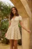 Butter Cup Mini Dress yellow sold by Fortunate One