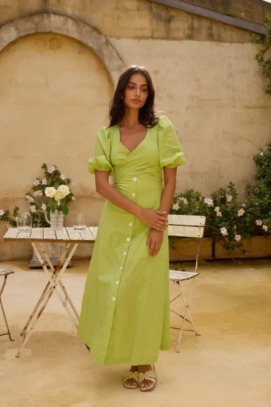 Remi Rounds Maxi Dress Green sold by Fortunate One