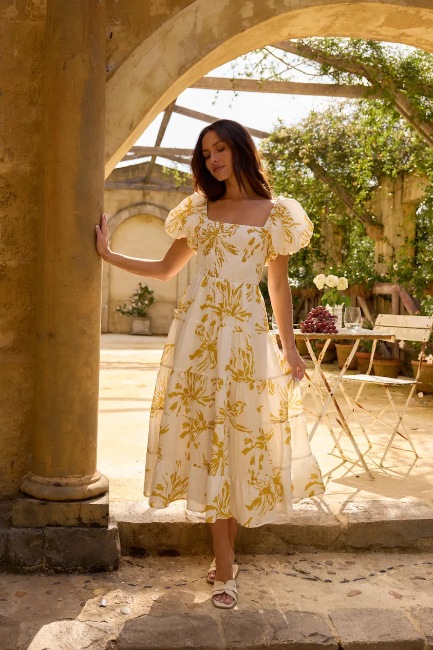 Good Morning Miss Maxi Dress Yellow sold by Fortunate One