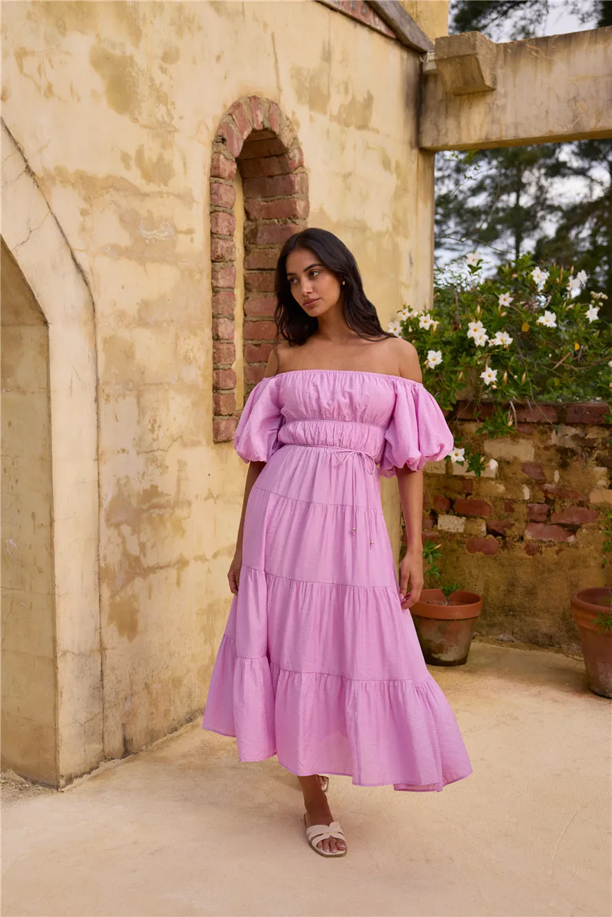 Lush Petal Maxi Dress Pink sold by Fortunate One product image thumbnail 3