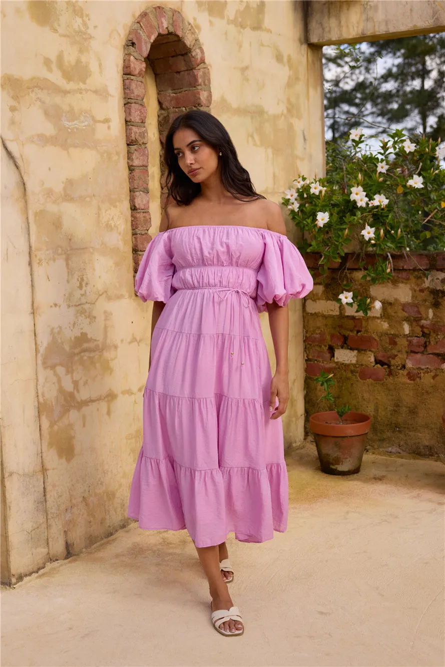 Lush Petal Maxi Dress Pink sold by Fortunate One