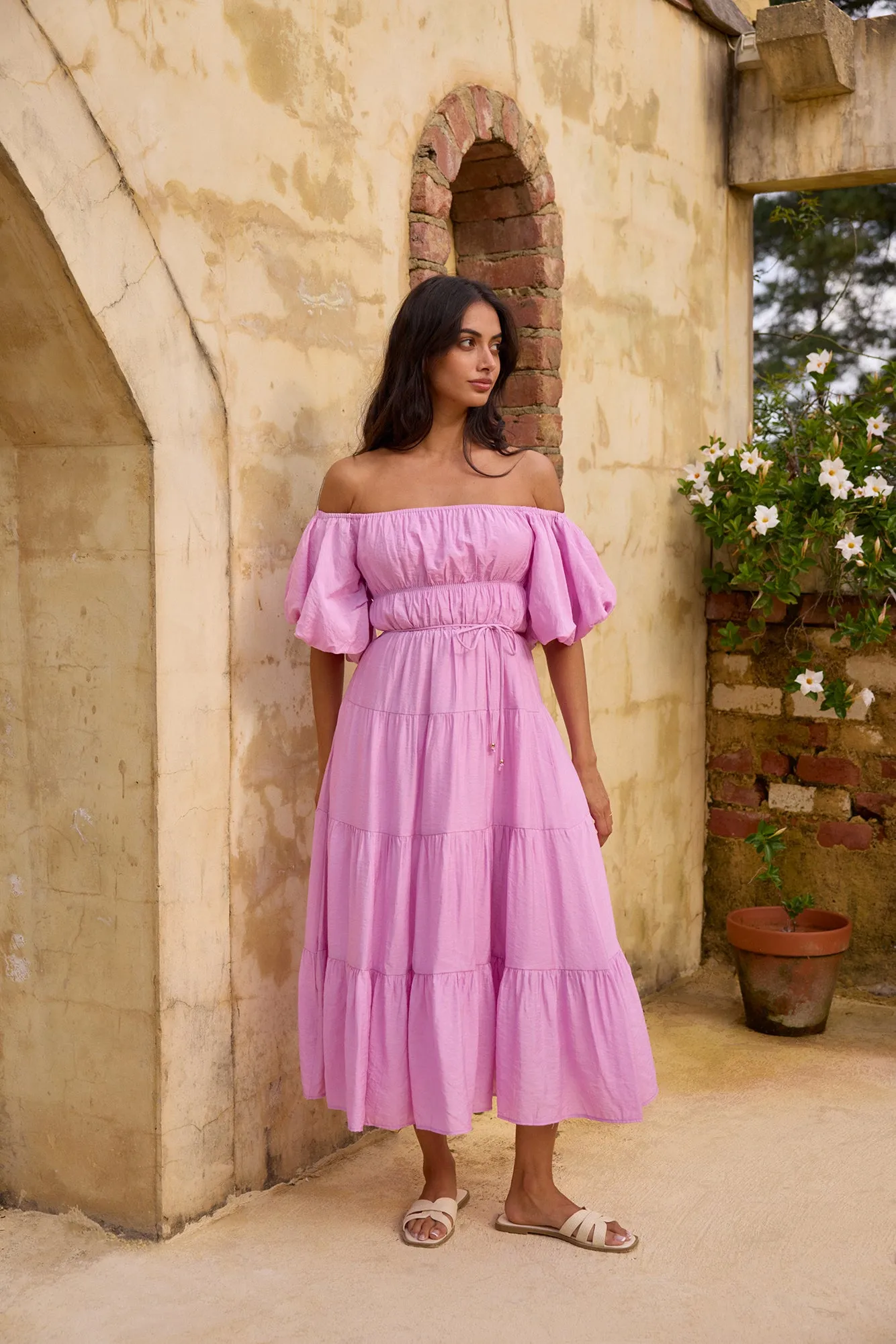 Lush Petal Maxi Dress Pink sold by Fortunate One product image thumbnail 5