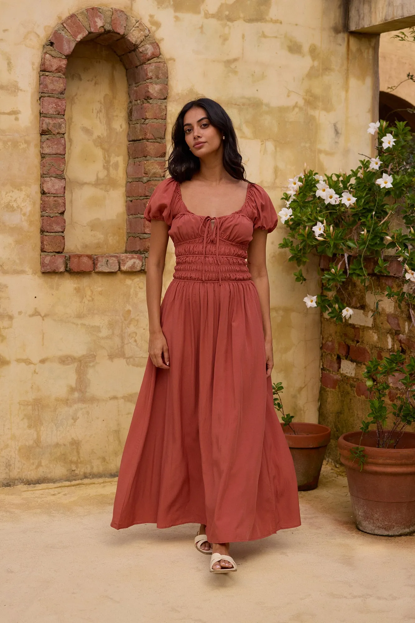 Dusk and Dawn Maxi Dress Brown sold by Fortunate One product image thumbnail 2