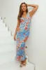 Beach Blues Maxi Dress Blue sold by Fortunate One