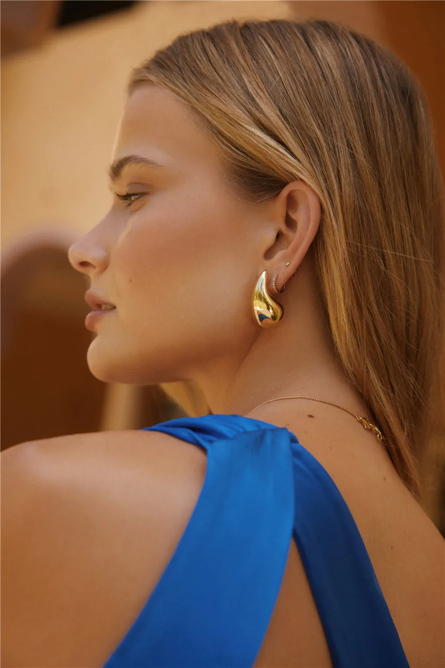 18k Goldplated Iconic Moment Earrings sold by Fortunate One product image thumbnail 2