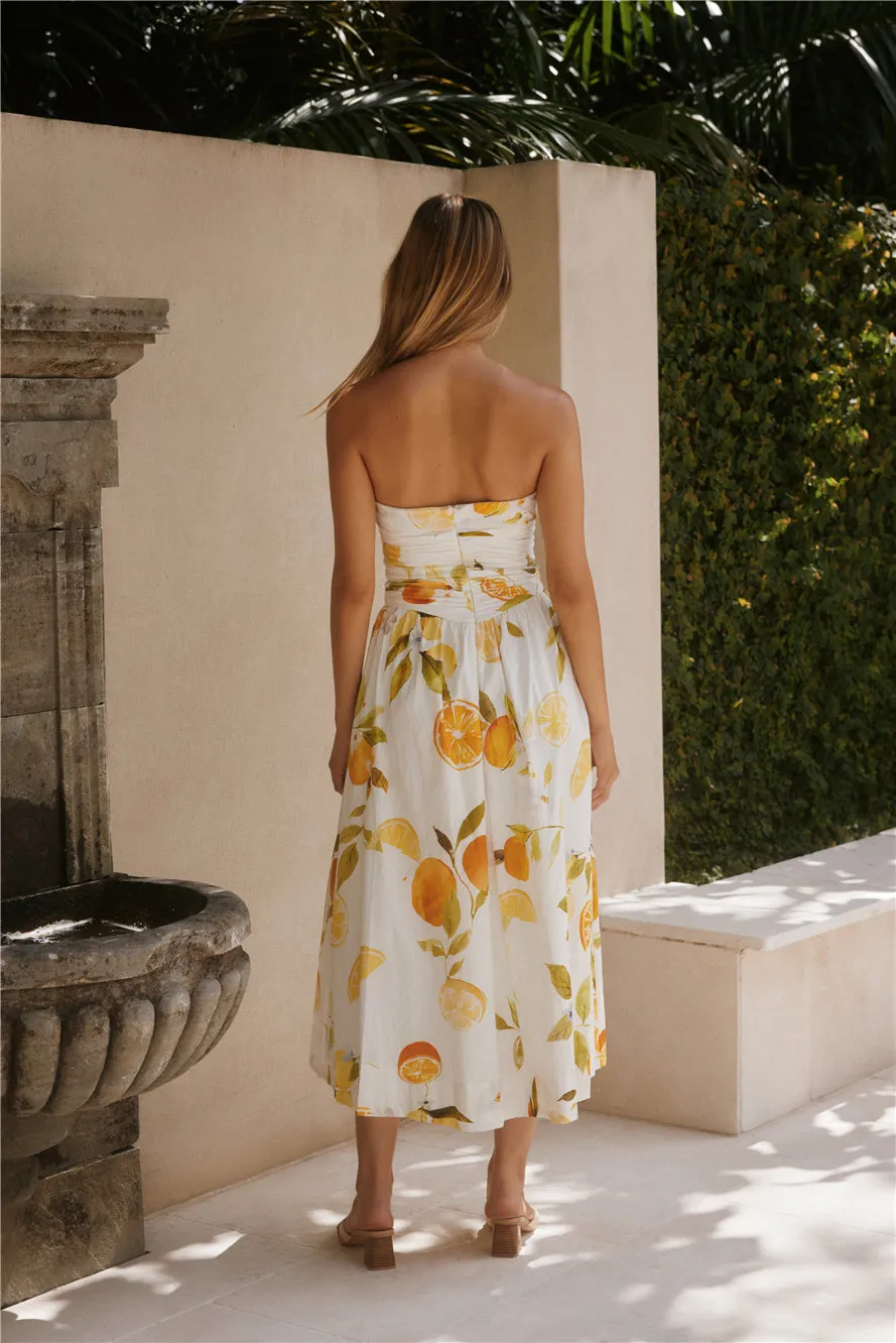 Golden Glow Maxi Dress Yellow sold by Fortunate One product image thumbnail 2