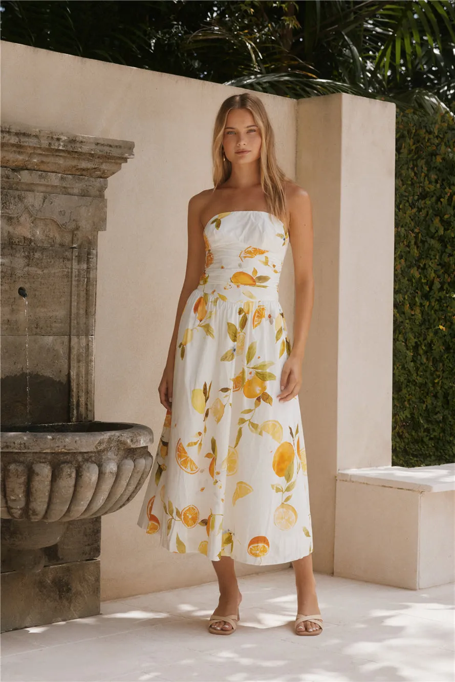 Golden Glow Maxi Dress Yellow sold by Fortunate One product image thumbnail 3