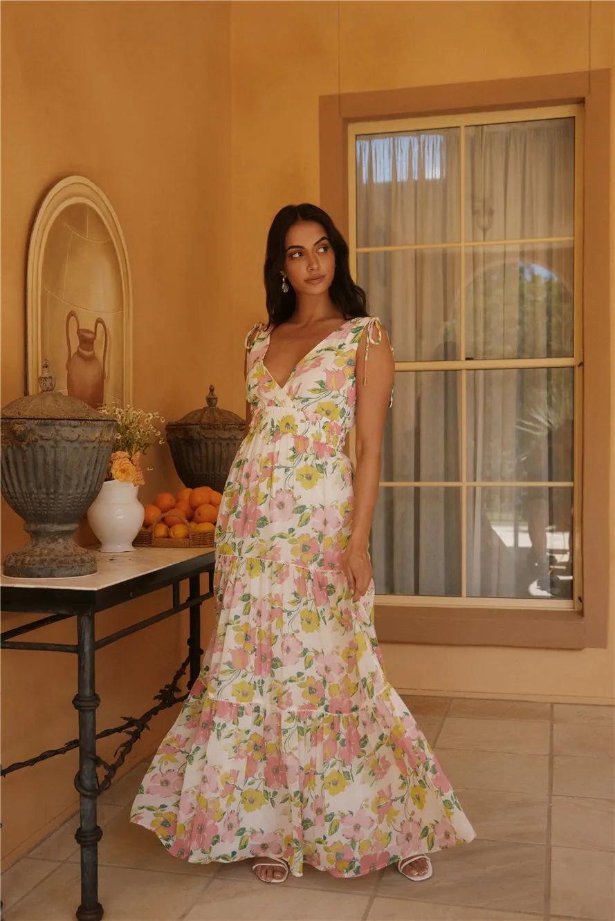 Sunny Splendour Maxi Dress Pink sold by Fortunate One