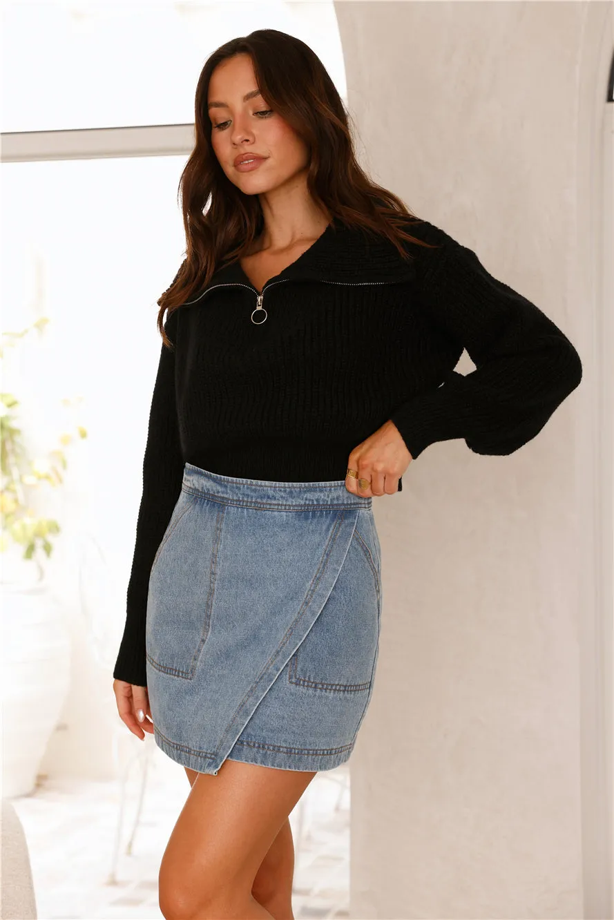 Noelle Knit Jumper Black sold by Fortunate One product image thumbnail 3