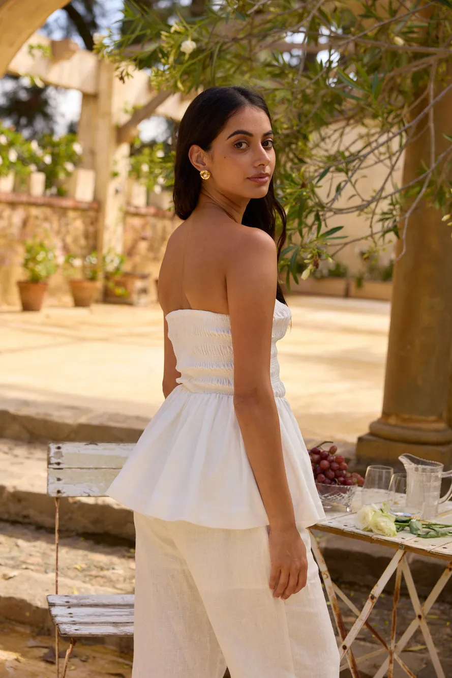 Aria Top White sold by Fortunate One product image thumbnail 2