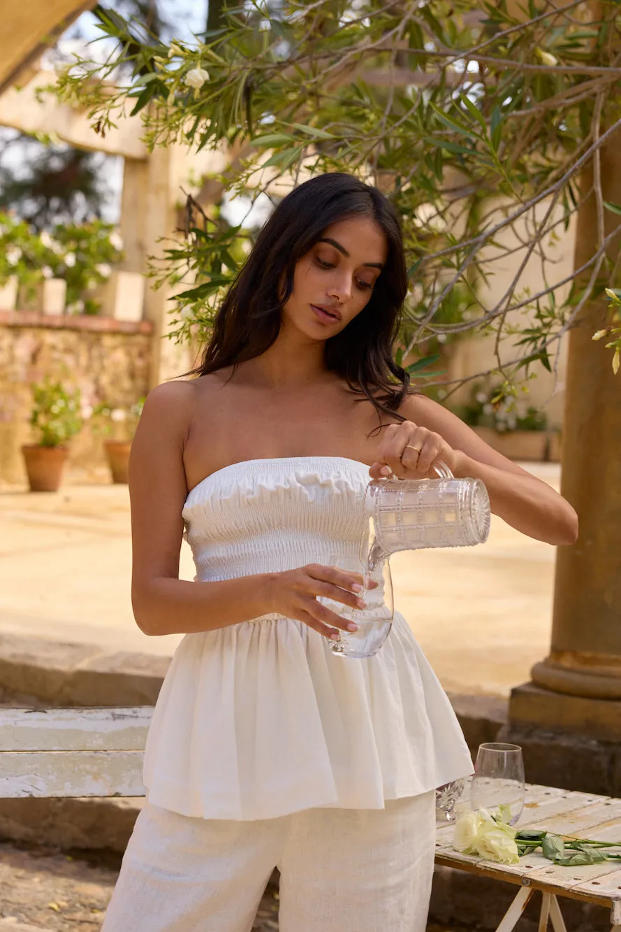 Aria Top White sold by Fortunate One product image thumbnail 3