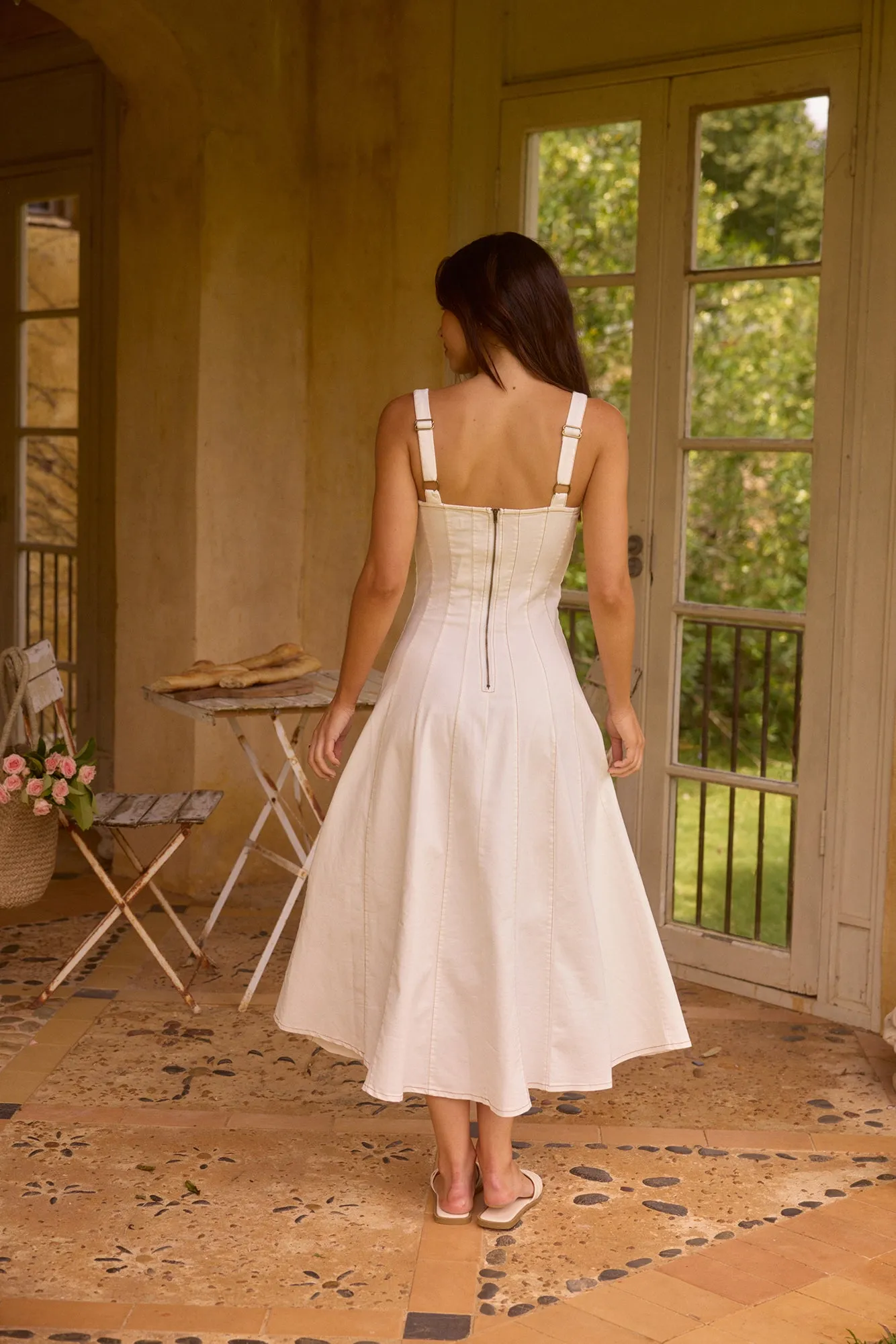 Meadow Breeze Maxi Dress White sold by Fortunate One product image thumbnail 2