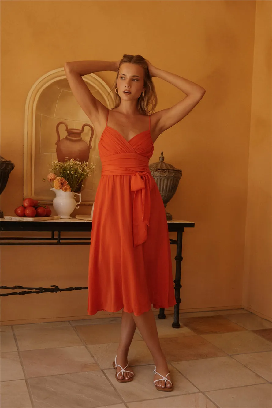 Lu & Lux Red Maxi Dress sold by Fortunate One product image thumbnail 5