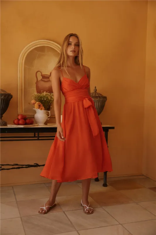 Lu & Lux Red Maxi Dress sold by Fortunate One