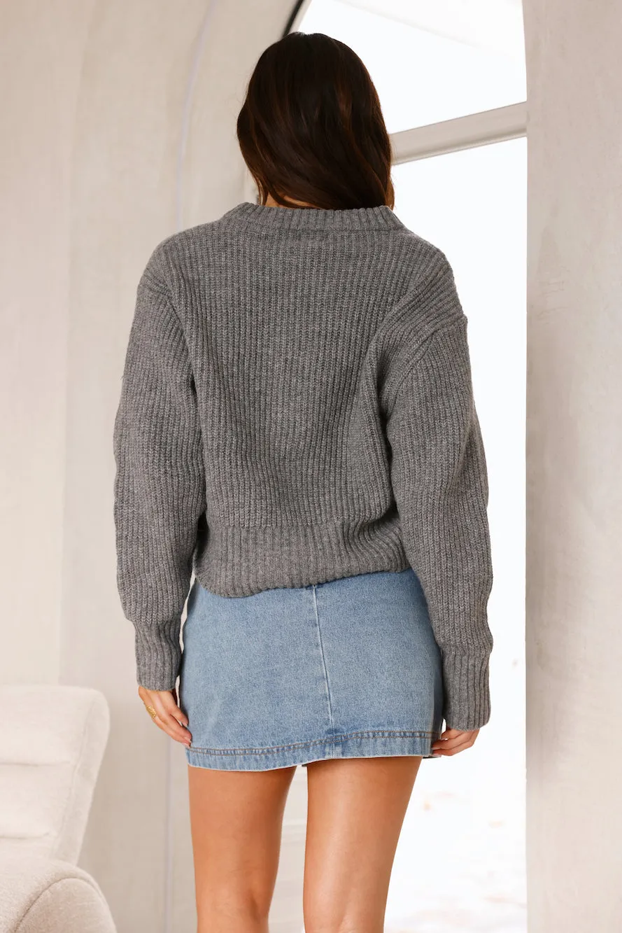 Luella Knit Top Grey sold by Fortunate One product image thumbnail 2