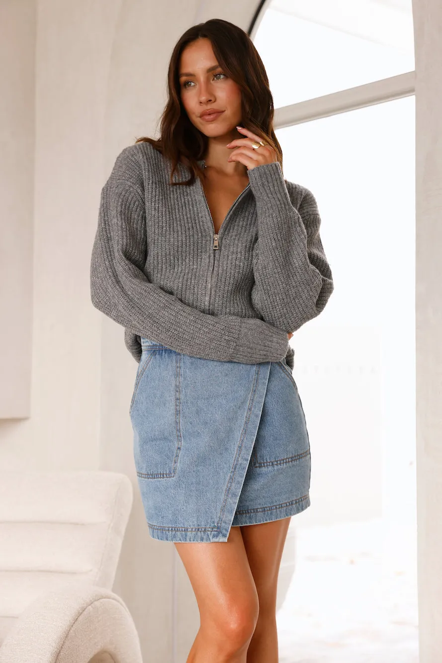 Luella Knit Top Grey sold by Fortunate One product image thumbnail 5