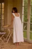 Lily 100% Linen Maxi Dress White sold by Fortunate One