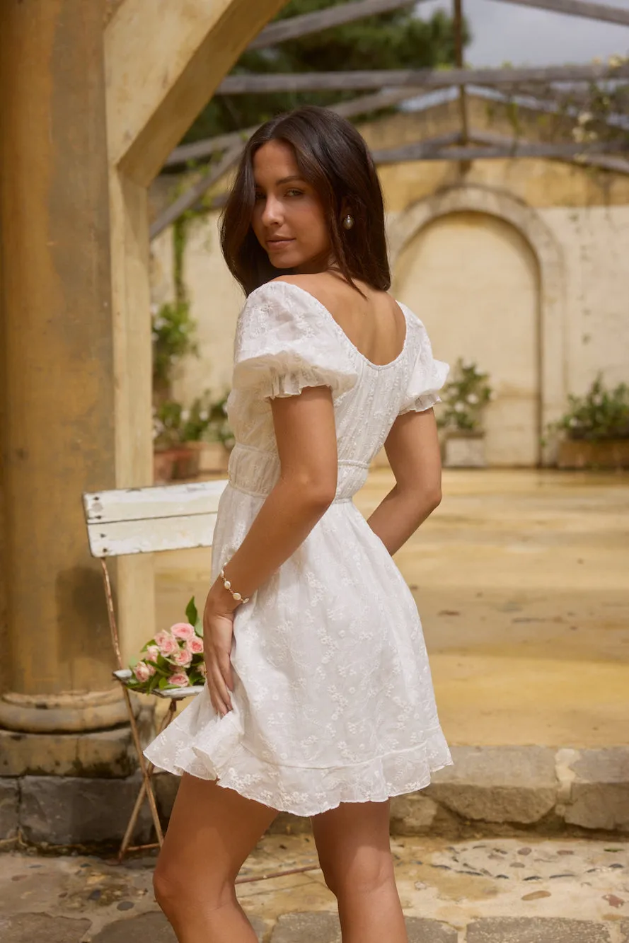 Lullaby of Lilies Mini Dress White sold by Fortunate One product image thumbnail 2