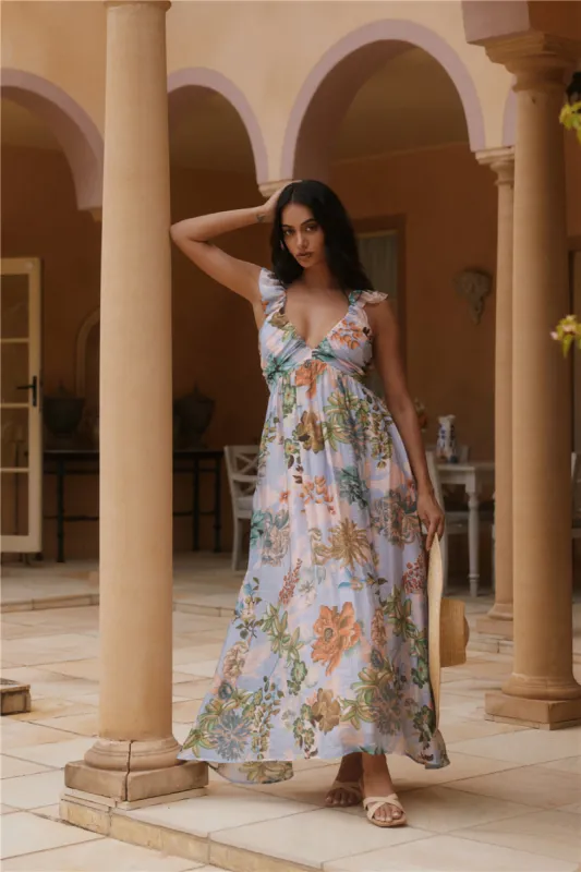 Tropical Bloom Maxi Dress  Floral sold by Fortunate One