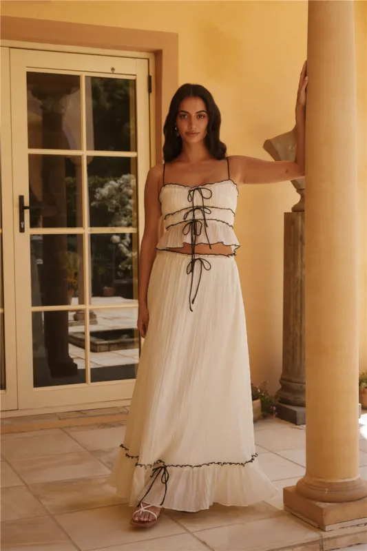 Delicate Dusk Set White sold by Fortunate One