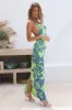 Island Getaway Maxi Dress Green sold by Fortunate One