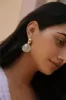 18K Goldplated Sea Shadow Earrings Gold sold by Fortunate One
