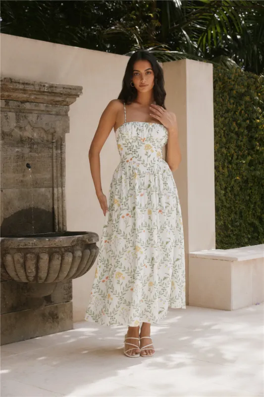 Ellie Elights Maxi Dress Green sold by Fortunate One