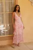 Daisy Booming Maxi Dress in Pink sold by Fortunate One
