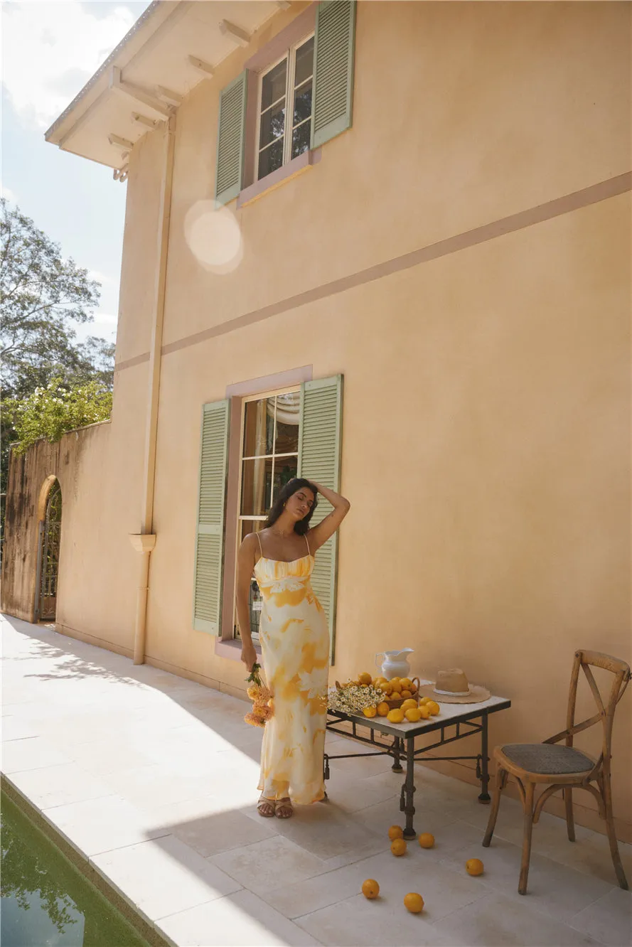 Golden Hour Maxi Dress Yellow sold by Fortunate One product image thumbnail 5
