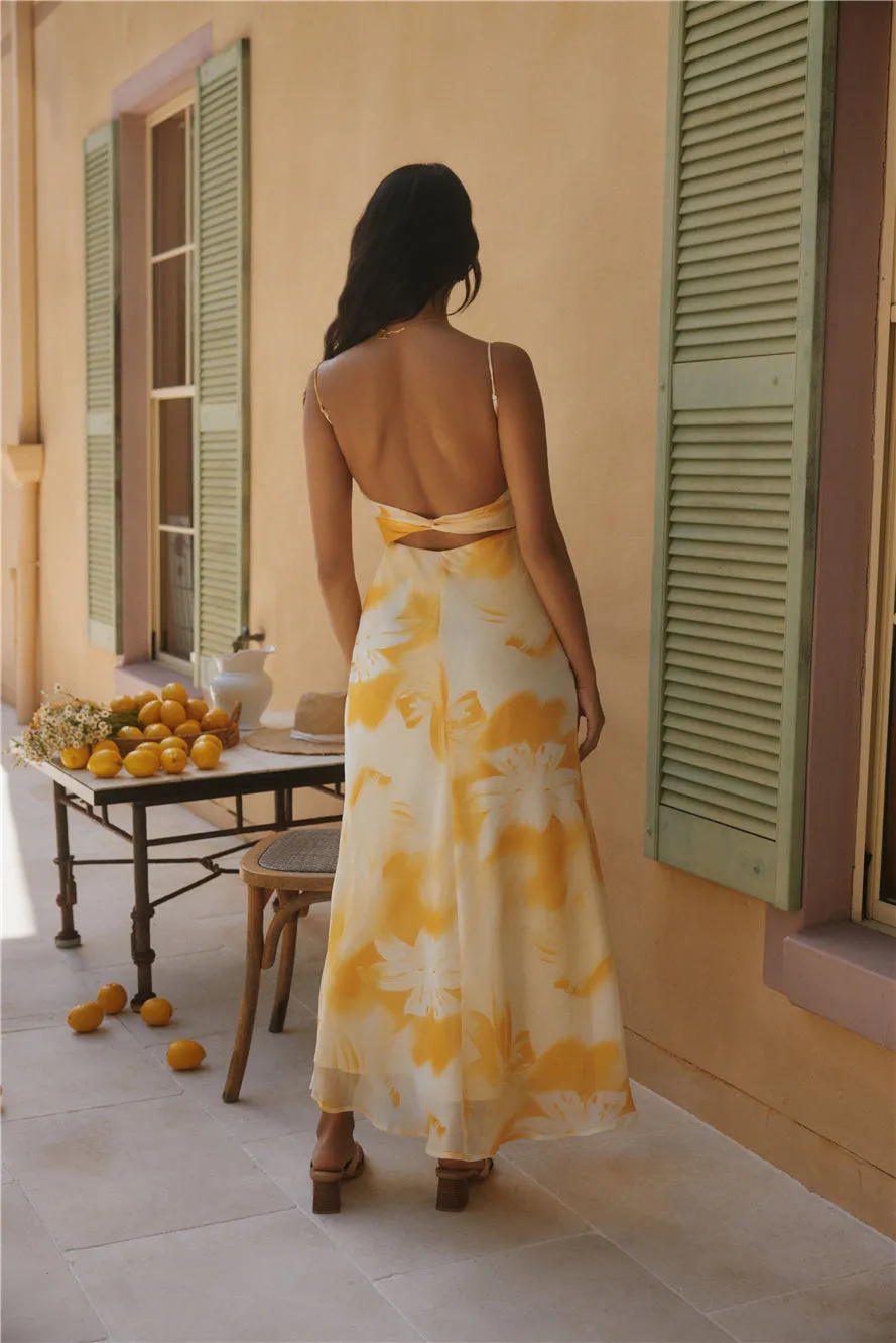 Golden Hour Maxi Dress Yellow sold by Fortunate One product image thumbnail 2
