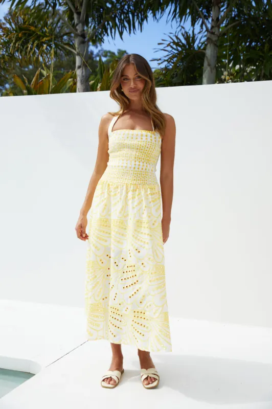 Sunlit Shores Maxi Dress sold by Fortunate One