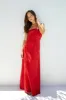 Riviera Rouge Strapless Maxi Dress Red sold by Fortunate One