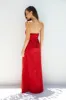 Riviera Rouge Strapless Maxi Dress Red sold by Fortunate One