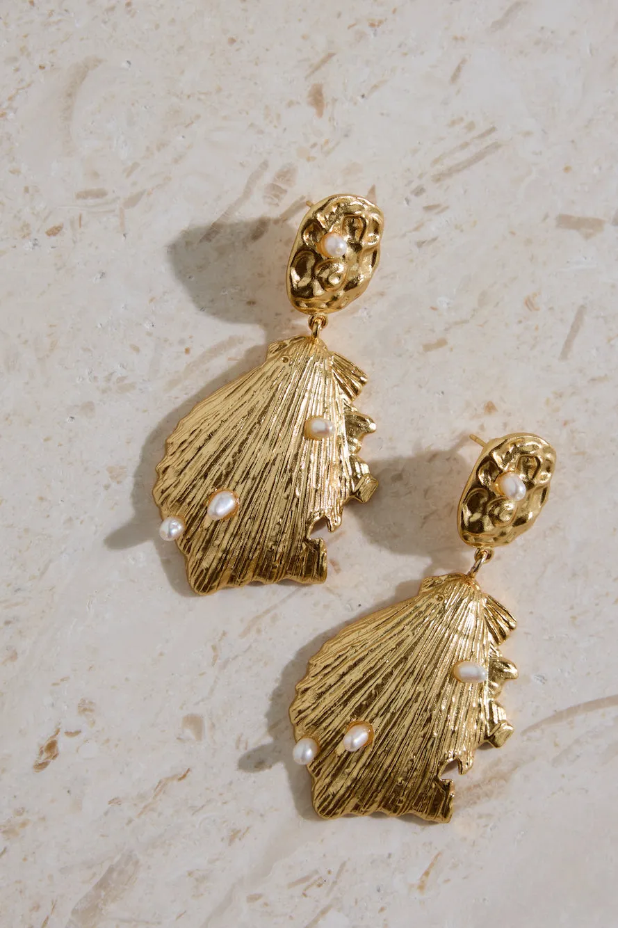 18K Gold Plated Pure Heart Earrings Gold sold by Fortunate One product image thumbnail 5