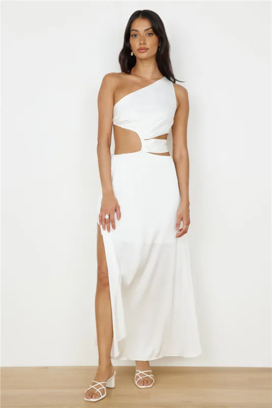 We Got This Feeling Maxi Dress White sold by Fortunate One