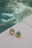 18K Gold Plated Tide Pool Earrings Gold sold by Fortunate One