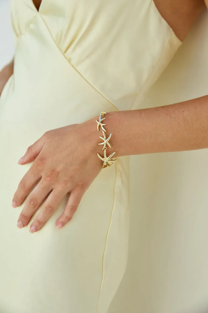 18kgoldplatedsaltwaterbracelet-gold-FO sold by Fortunate One product image thumbnail 3