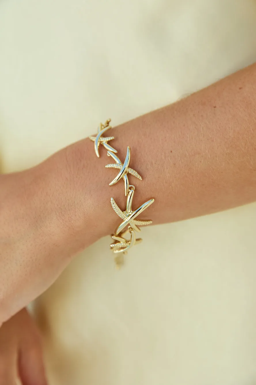 18kgoldplatedsaltwaterbracelet-gold-FO sold by Fortunate One