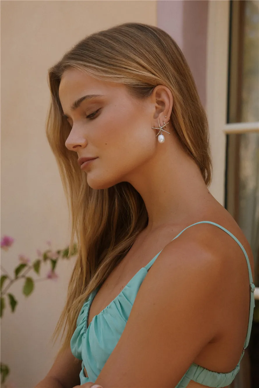 Starfishes Sence Earrings Silver sold by Fortunate One product image thumbnail 3