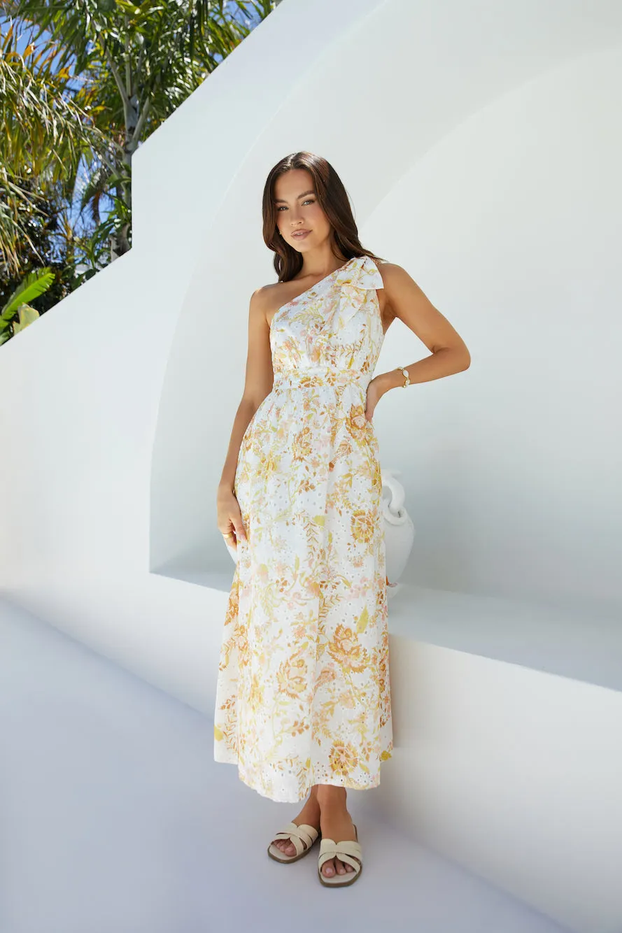 Sunset Serenade Floral Maxi Dress sold by Fortunate One product image thumbnail 4