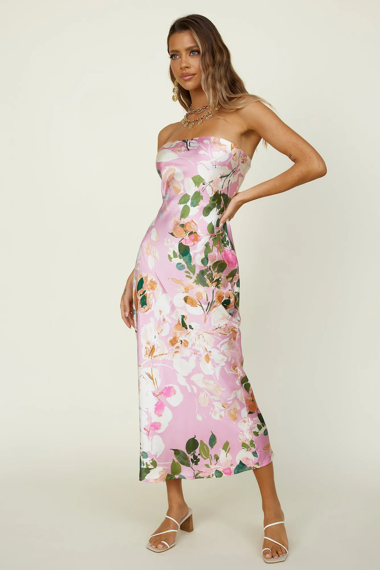 Truthfully Maxi Dress Pink sold by Fortunate One product image thumbnail 4
